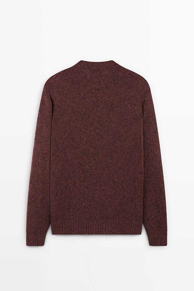 Bisiklet yaka yün karışımlı kazak - 8