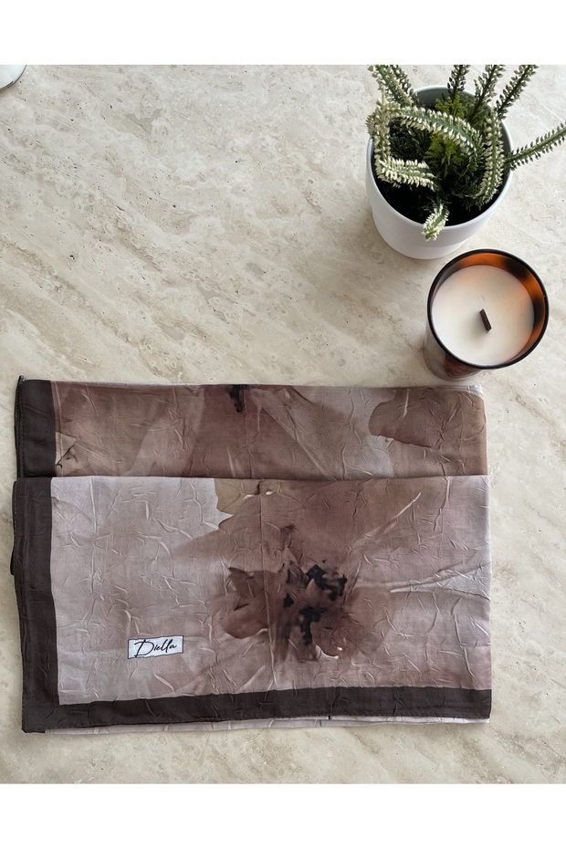 Desenli Bambu Kraş Şal - 2