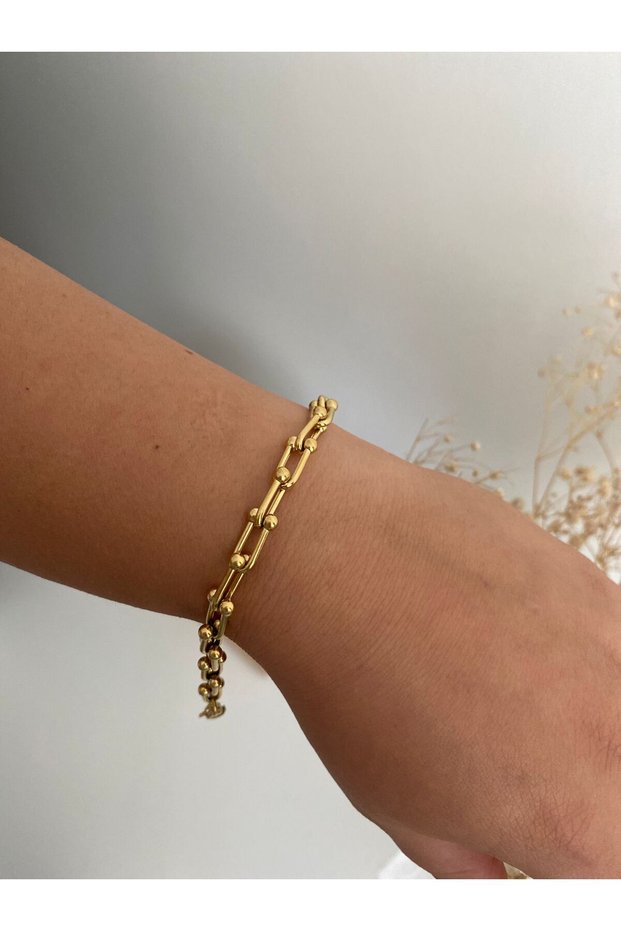 Paperclip Model Steel Bracelet