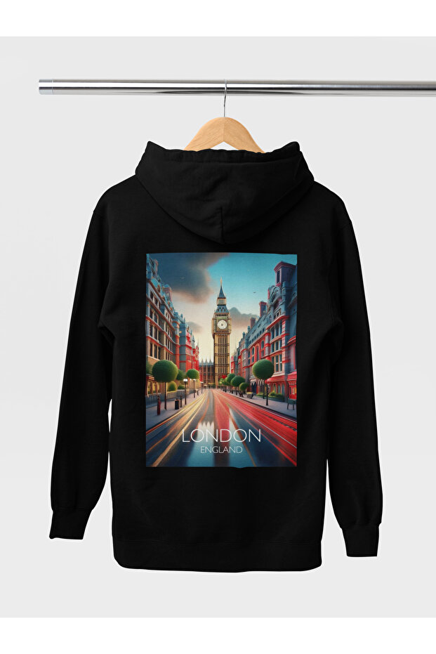Stil-X London Printed Unisex Hooded Sweatshirt