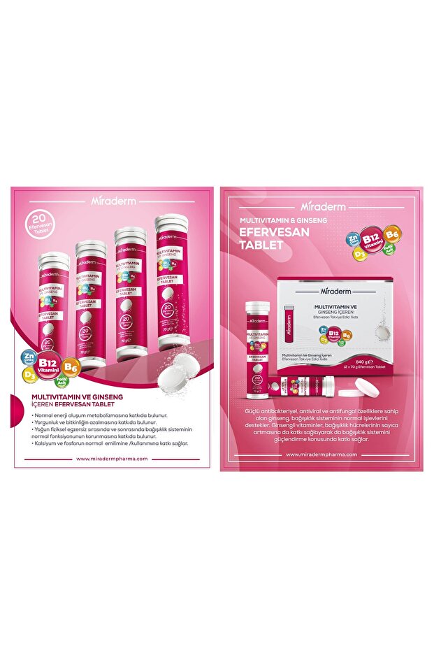 MULTİVİTAMİN GİNSENG EFERVESAN 20 TABLET - 3