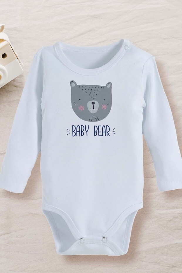 100% Cotton Organic Baby Bear Design Baby Bodysuit