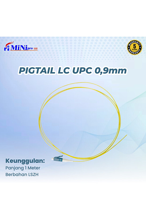 LC/UPC Fiber Cable Pigtail 0.9mm Single Model-1Meter | Low Loss 0.02dB for Patch Panel - 2
