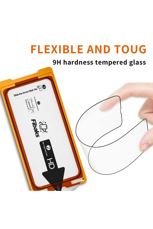 Xiaomi Redmi 13C / Poco C65 Compatible Easy Application Framed Full Coverage Glass Screen Protector with Applicator - 4