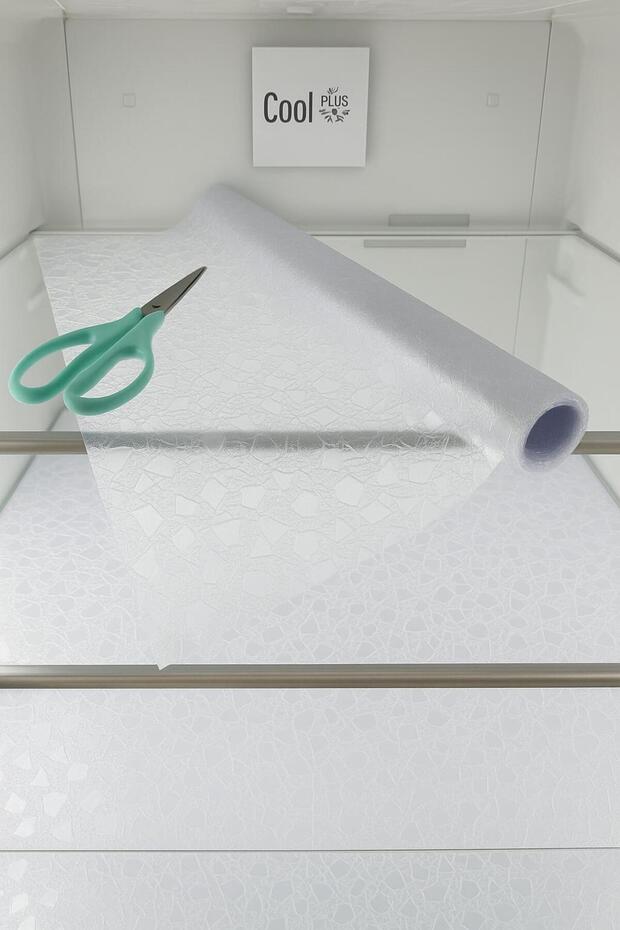 Lüks Pvc Raf Örtüsü - Dolap Örtüsü - Statik - Kendinden Yapışkanlı Çok Amaçlı Folyo (3mt) - 1