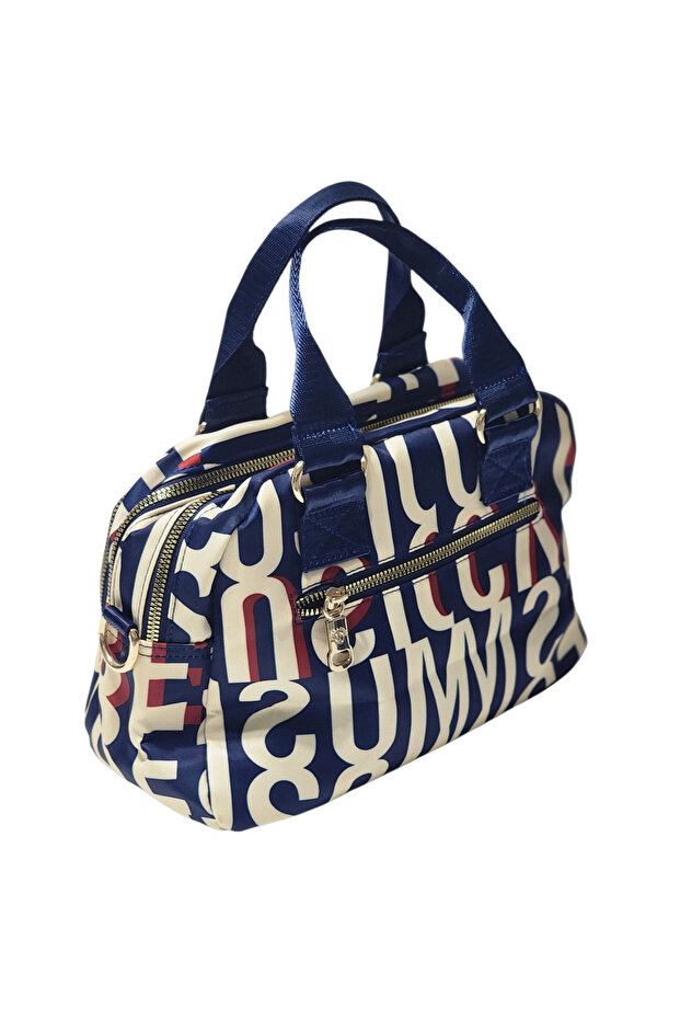 ''Medium Size'' Imperteks Fabric (Multiple Compartments) Suitable for Daily Use Hand-And-Shulder Bag - 3