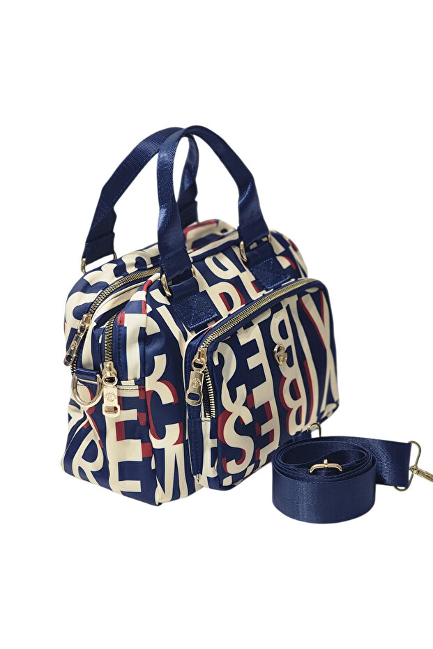 ''Medium Size'' Imperteks Fabric (Multiple Compartments) Suitable for Daily Use Hand-And-Shulder Bag - 1