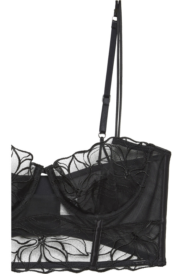 Siyah Kadın Unlined Balconette - 2