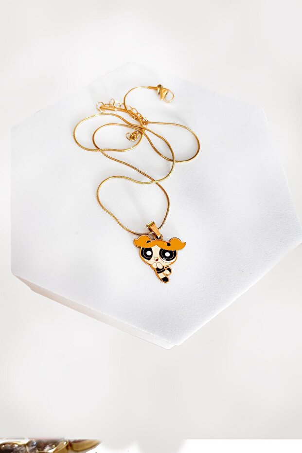 Stainless Steel Anime Characters Children Necklace