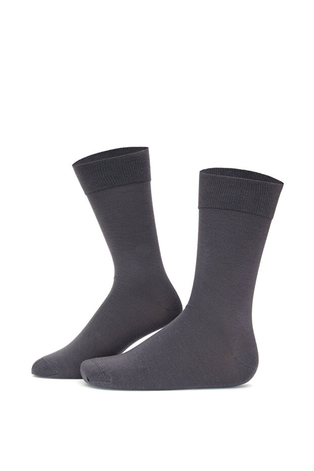 Gri Bambu Soket Çorap 50316177-100 - 1