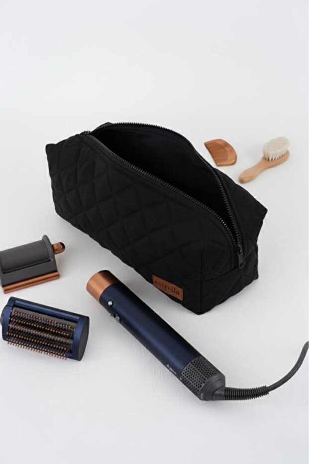 Square Black XL Size Travel, Makeup Case for Your Dy-Son Airwrap and All Your Hair Styling Tools