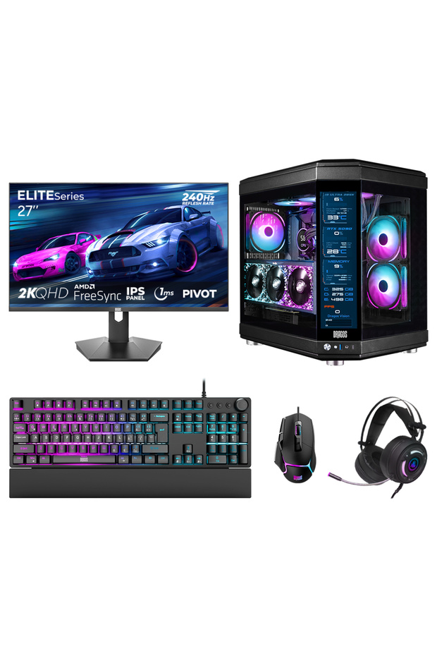 DRx7905 Ryzen 9 9950X 32GB DDR5 2TB GEN4 16GB RTX5070Ti 27 240Hz 1ms QHD Oyun Hazır Sistem - 1