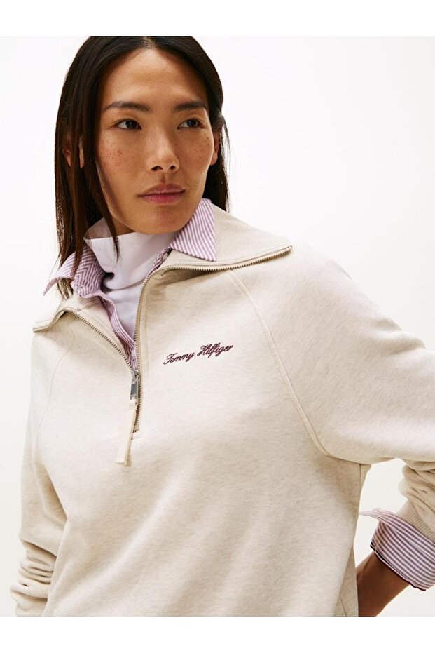 CLASSIC SCRIPT FLEECE HALF-ZIP - 5