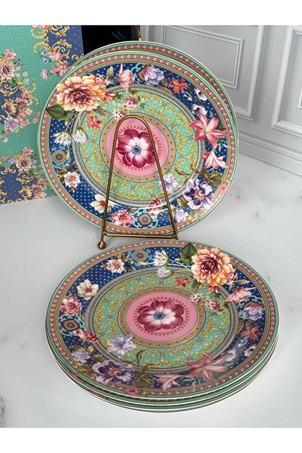 Floral Servis Tabak 6'Lı - 1