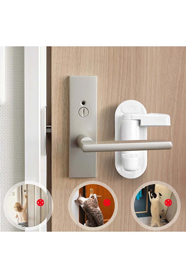 Adhesive Child Safety Lock Door Handle Lock Lock for Pets Children