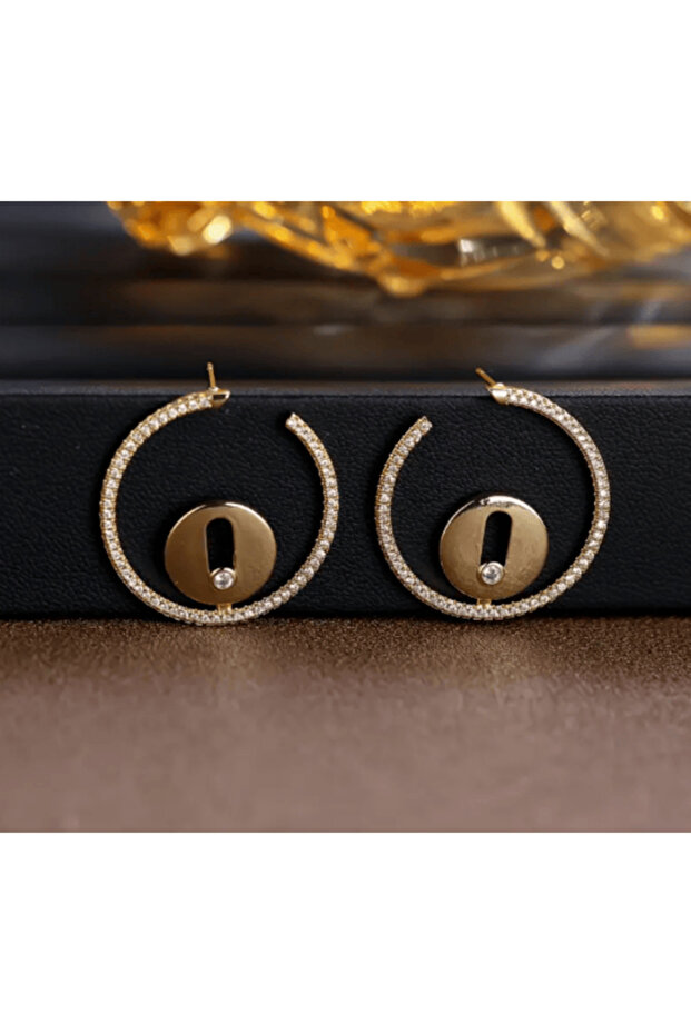 French Vintage-Inspired Minimalist Curved Hoop Earrings