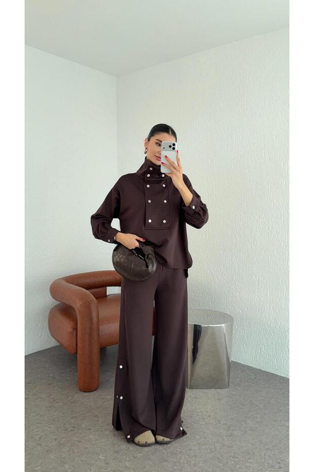 طقم مودال بني فاخر - 1