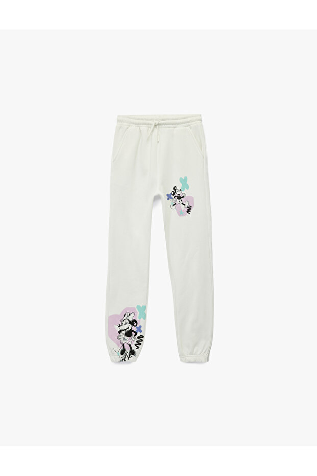 Licensed Mickey Mouse Printed Fleece-Lined Jogger Sweatpants