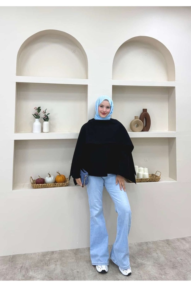 سترة كاشي بزر واحد مع عباءة