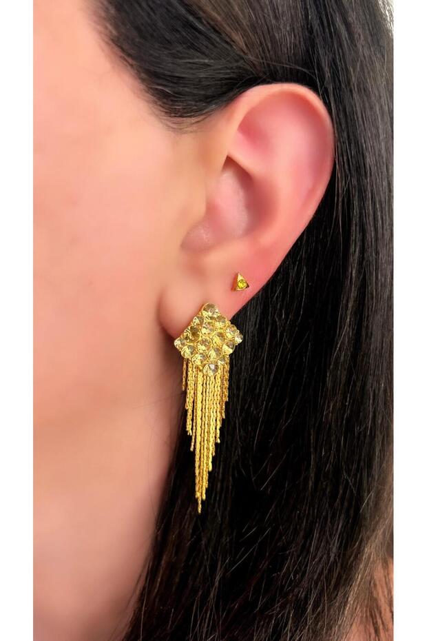 Diva Charm Püsküllü Küpe - 1