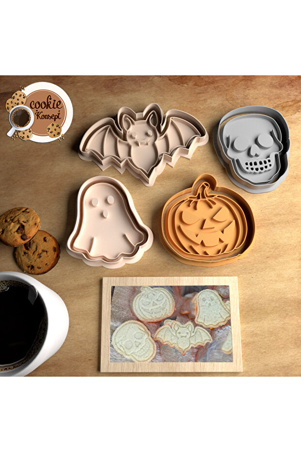 Halloween Mold Set | Halloween Set # 5 – Cookies, Dough, and Clay Compatible