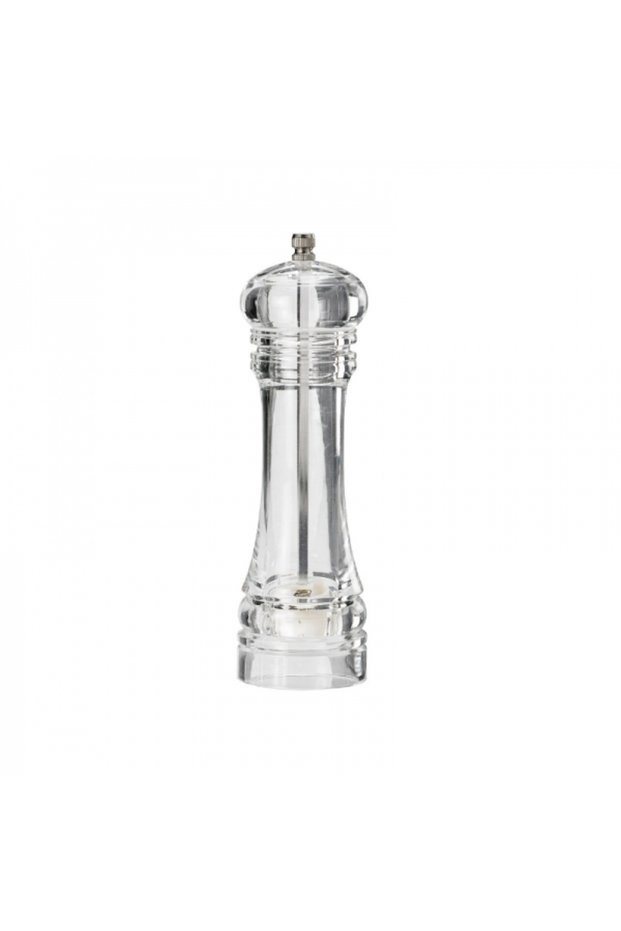 Transparent salt or pepper mill, 20 cm
