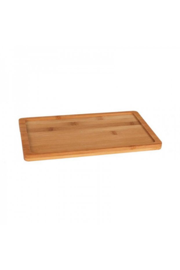 Rectangular bamboo platter, 26.5x16.2x1.2 cm
