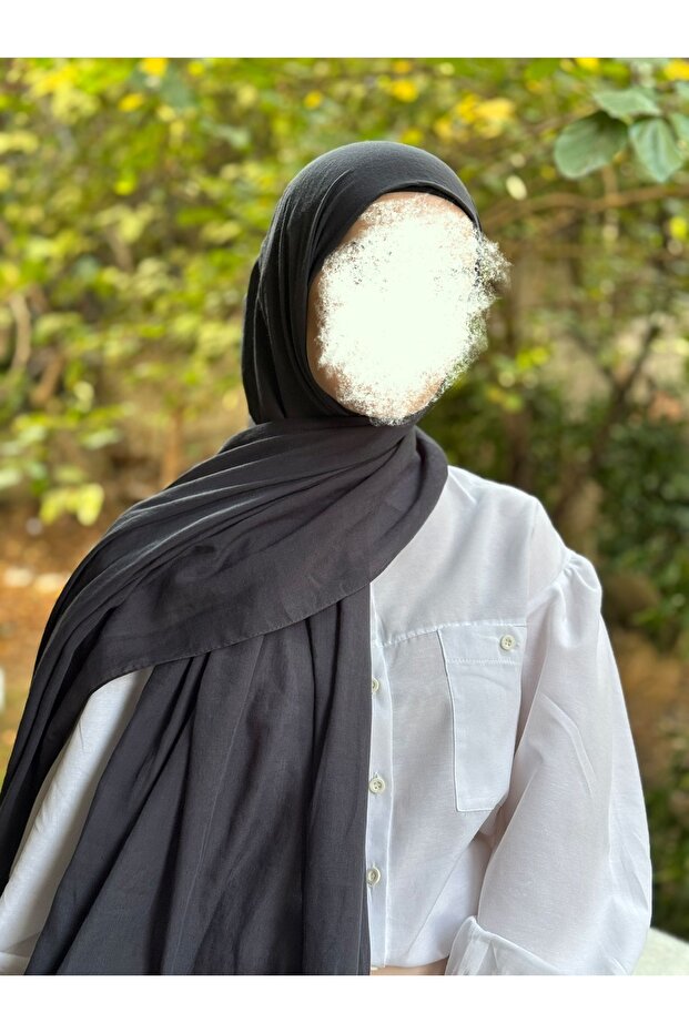 شال قطني من تيسيتير بلون دخاني غامق