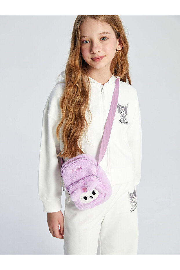 Peak New Season Kuromi Printed Girl's Plush Shoulder Bag