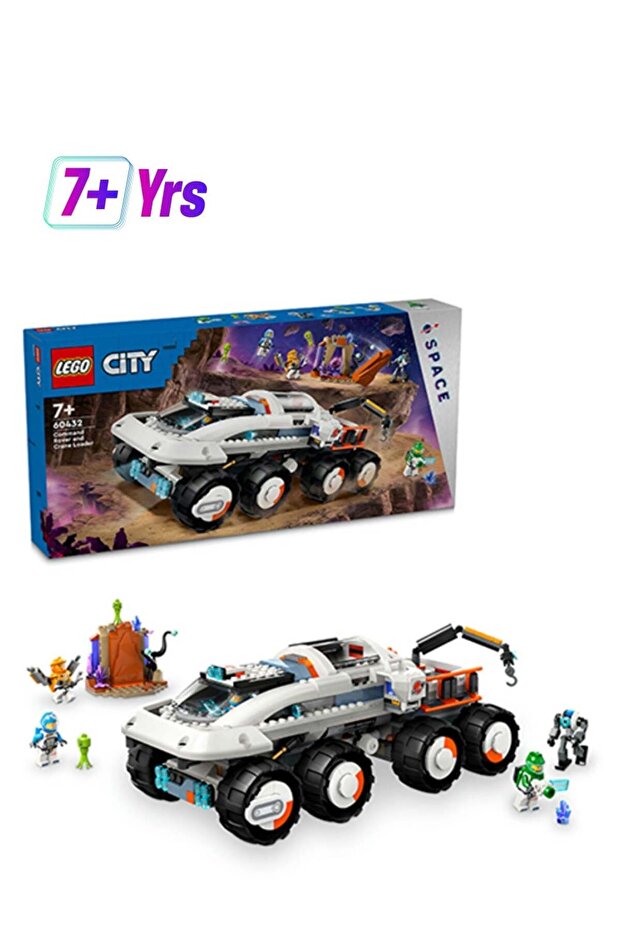 60432 City Command Rover And Crane Loader Outer Space Toy Building Set - 1
