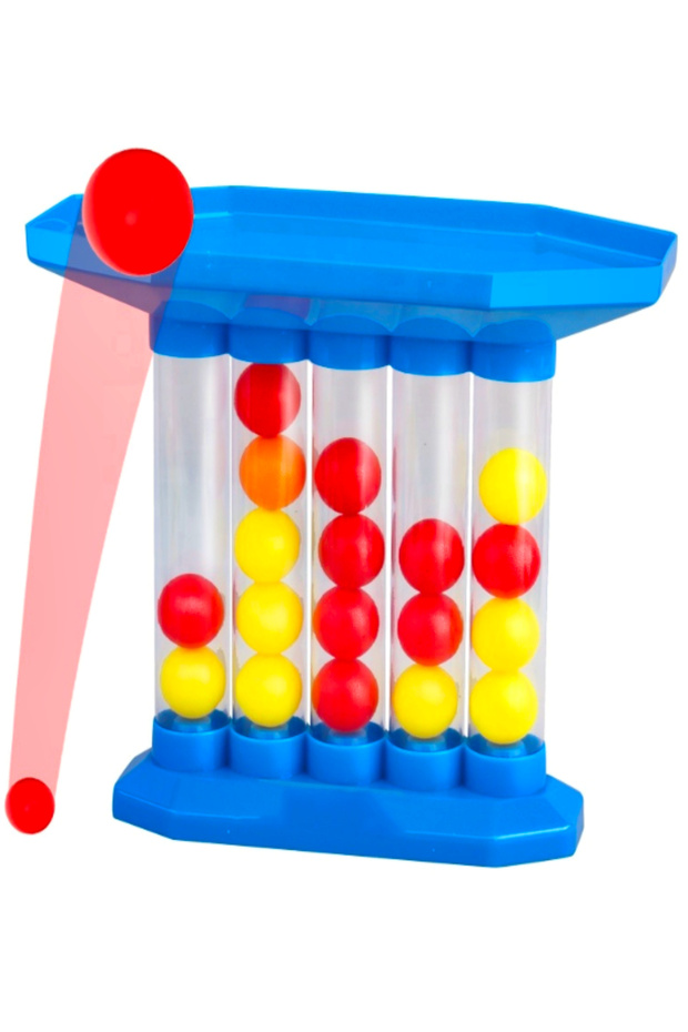 Bouncing Balls Win by Popping and Arranging 4 Balls of Their Own Color Mind Intelligence Educational Box Game - 2