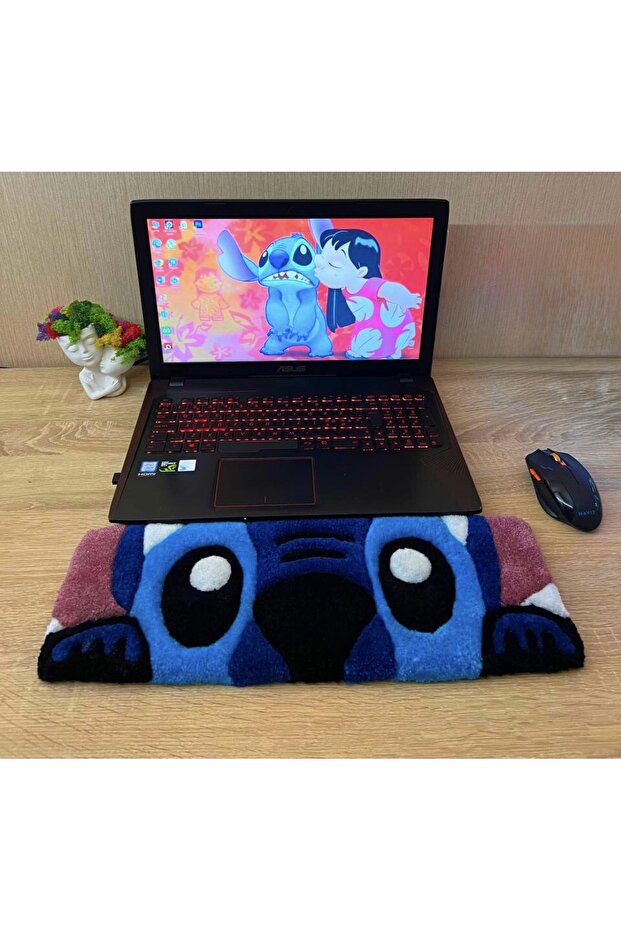 Gaming Setup İçin El Yapımı Klavye Halısı – Tafting Rug 45x15 cm - 1