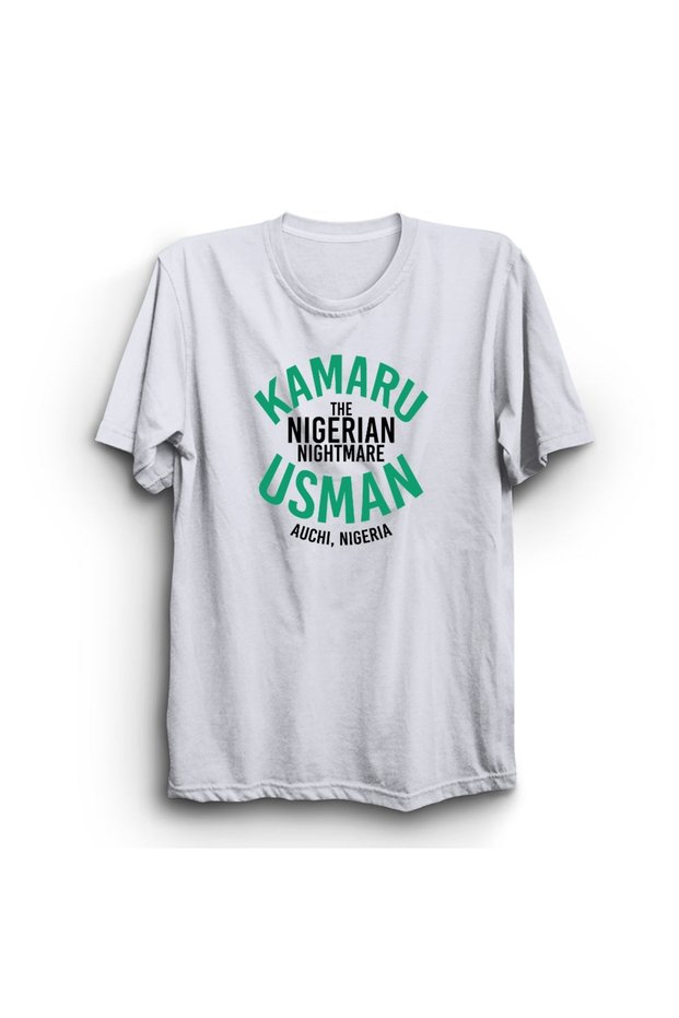 Kamaru Usman, Ufc, Nigerian Nightmare, Fighting Printed, Unisex, 100% Cotton T-Shirt