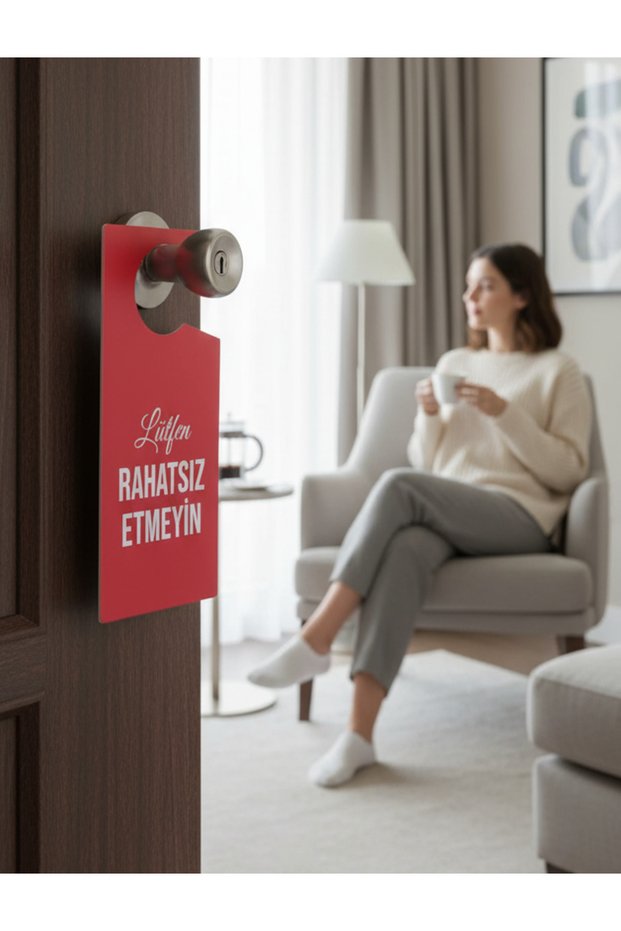 Please Do Not Disturb Door Handle Hanger Sign - Do Not Disturb - Door Hanger (2 Pcs)