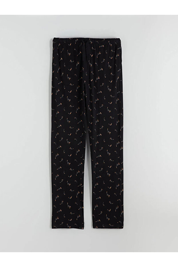Standart Kalıp Baskılı Erkek Pijama Alt - 4