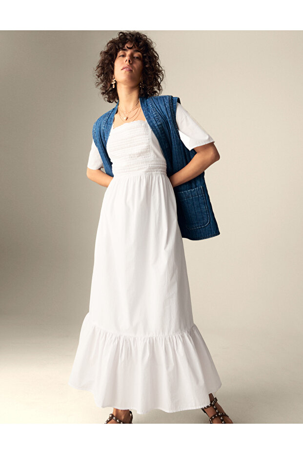 Saf Pamuklu Elbise - 2