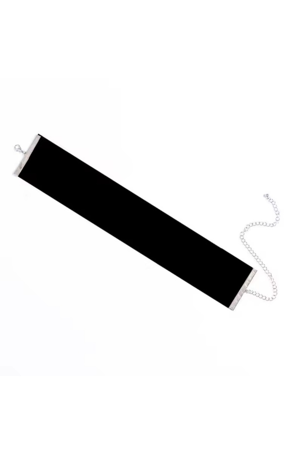 Kalın Kadife Choker Kolye 4 cm - 2