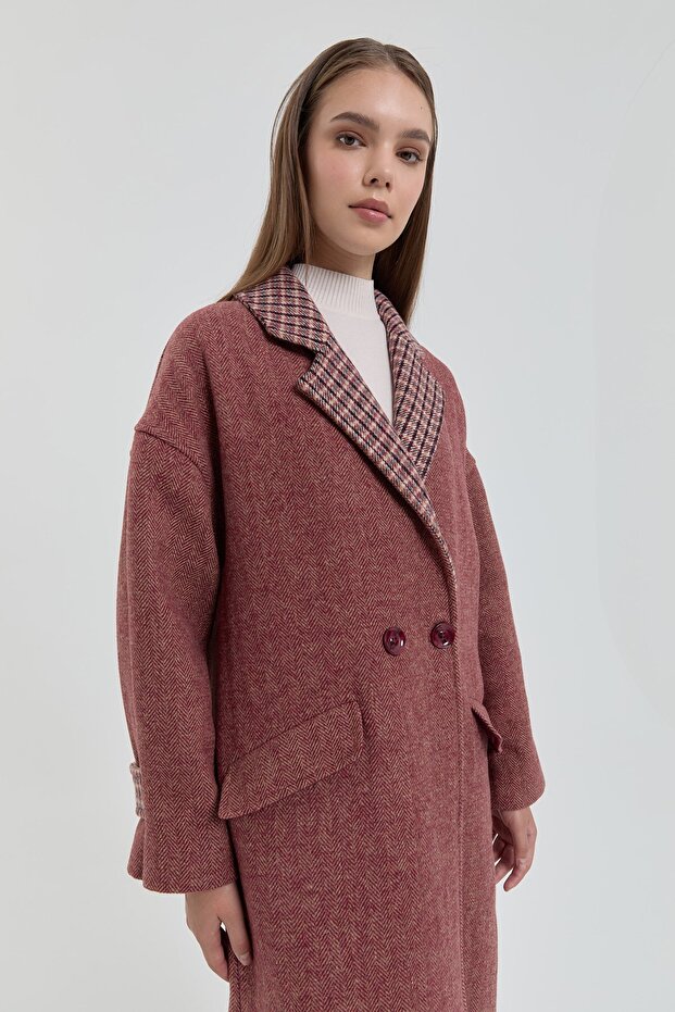 Oversize Kaban Bordo - 5