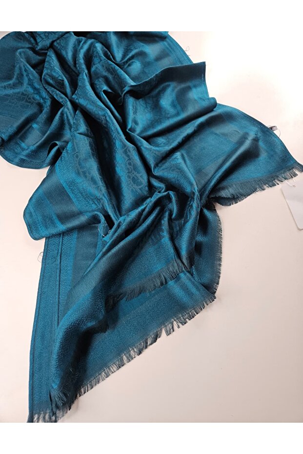 CD Desen A Kalite Kaşmir İpek Şal Silk Scrafs Shawl Hijab - 7