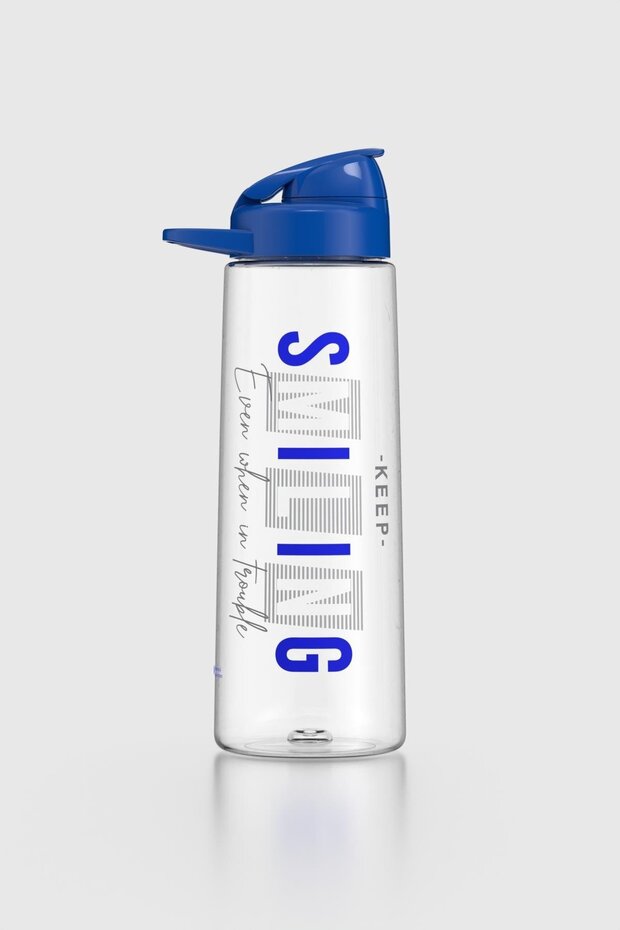 Lidya Smiling Pattern 730 ml Tritan Flask 912035 Blue - 1
