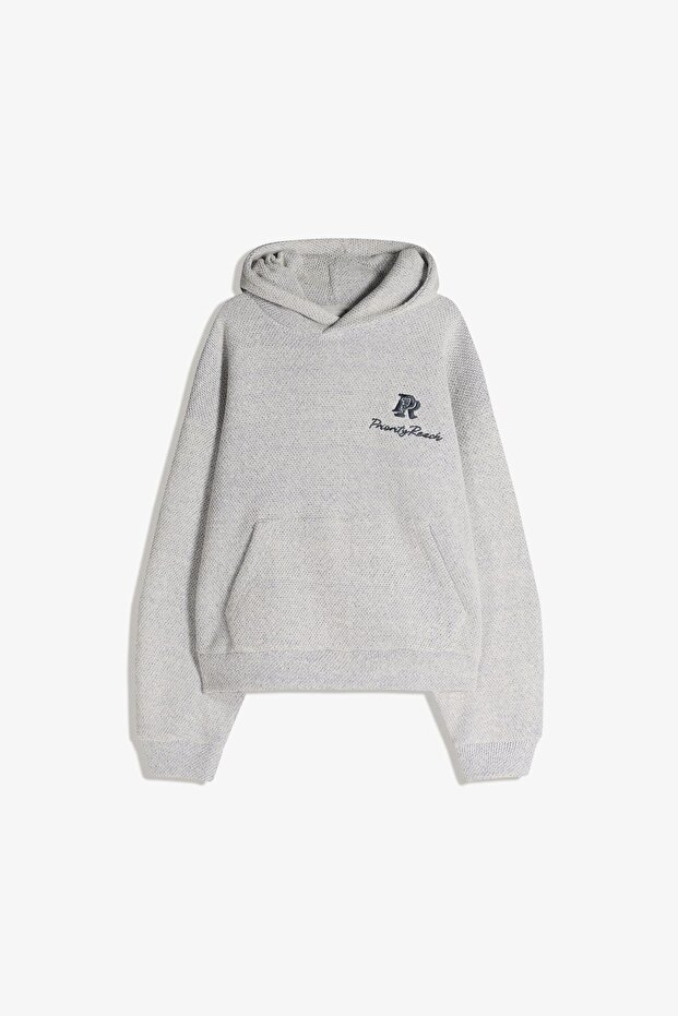 Baskılı kapüşonlu sweatshirt - 2
