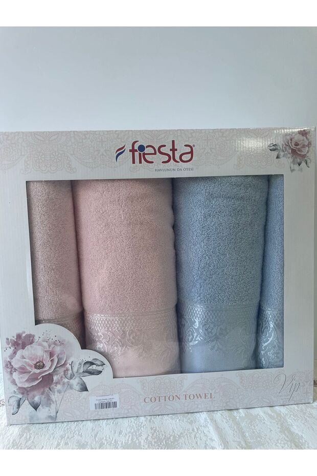 %100 HAMAM TAKIMI PEMBE-MAVİ - 1