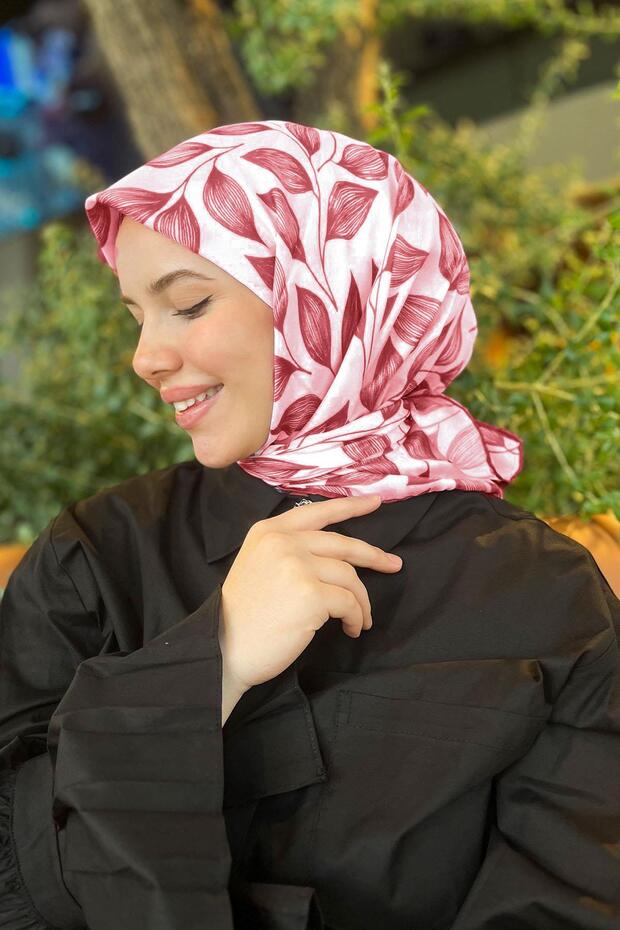 وشاح قطن سلطان فريش - SFE023-05 - أحمر داكن