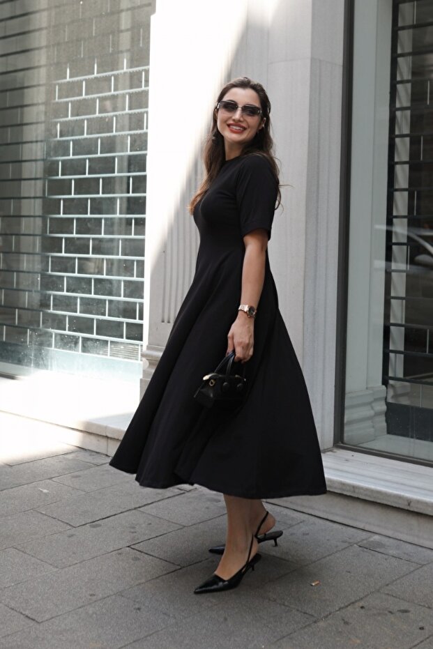 Cusmi Siyah Elbise - 2