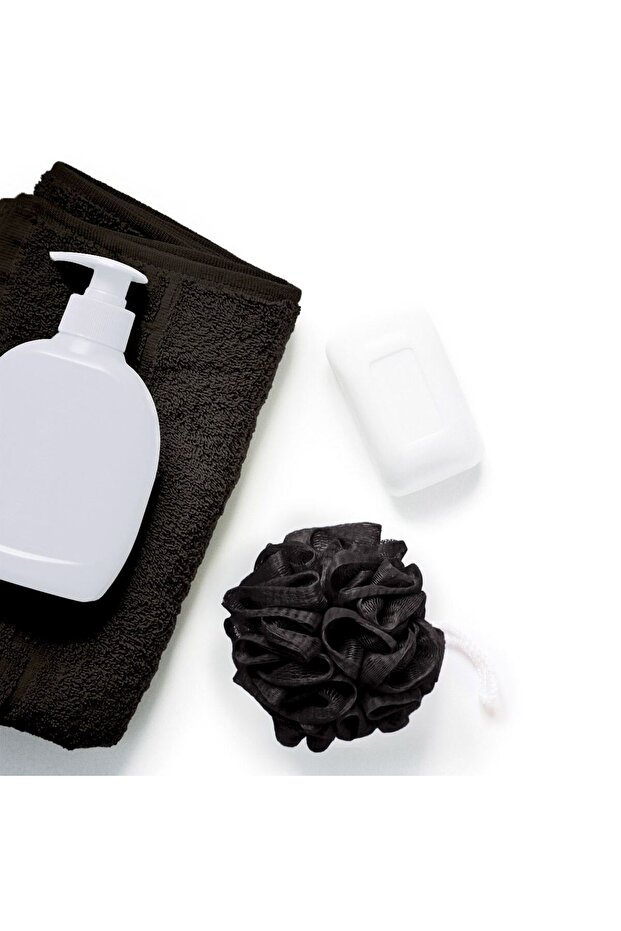 Black Mesh Bath Sponge - 2