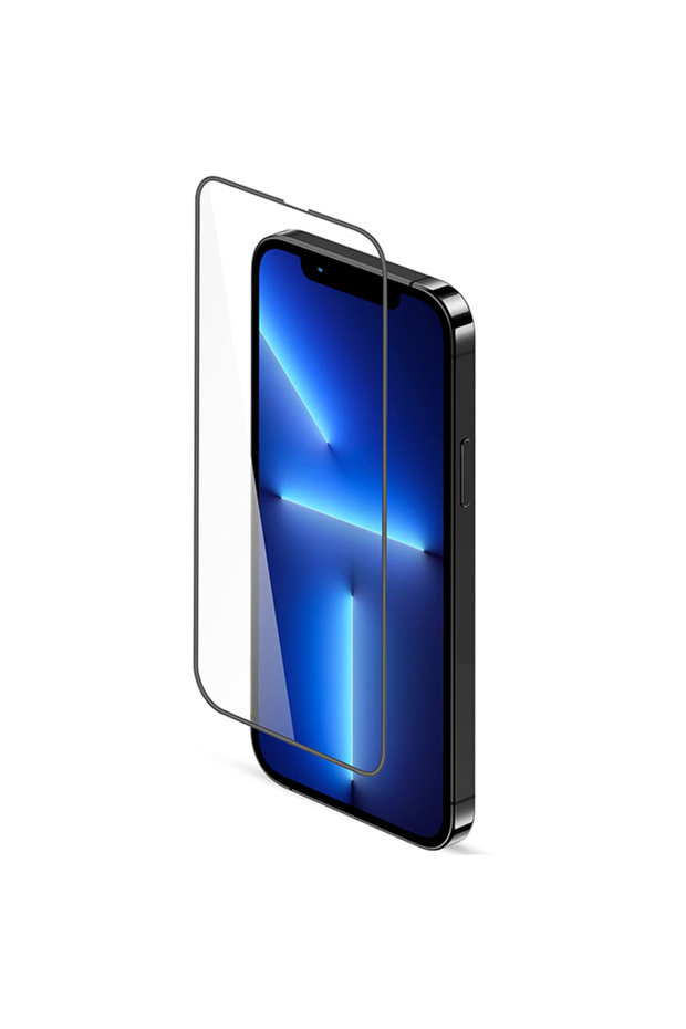 Screen Protector for Apple iPhone 13 Pro Max, Crystal Clean Tempered Glass Black - 1