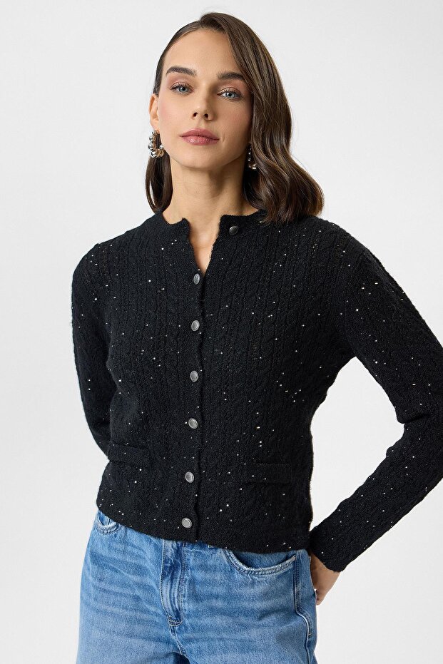 Pullu Örgü Hırka - 3