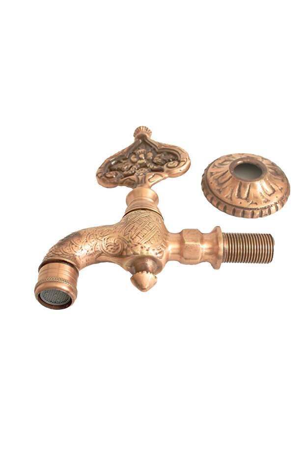 صنبور نحاسي عثماني مزخرف بالخرز - 3