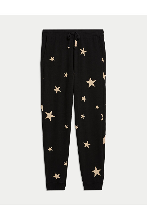 Yıldız Desenli Pijama Altı - 1