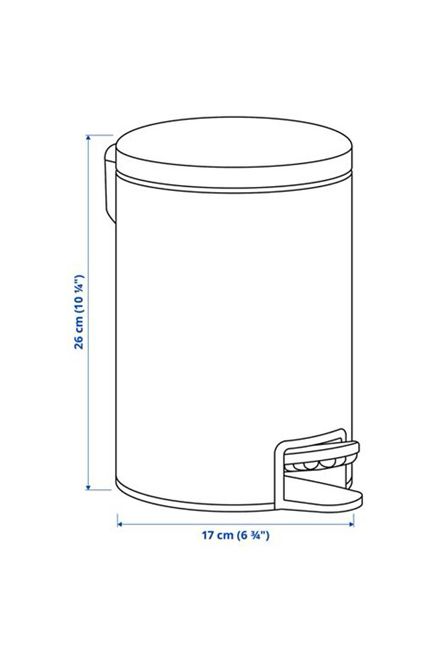 Çöp Kutusu Siyah 3lt - 4